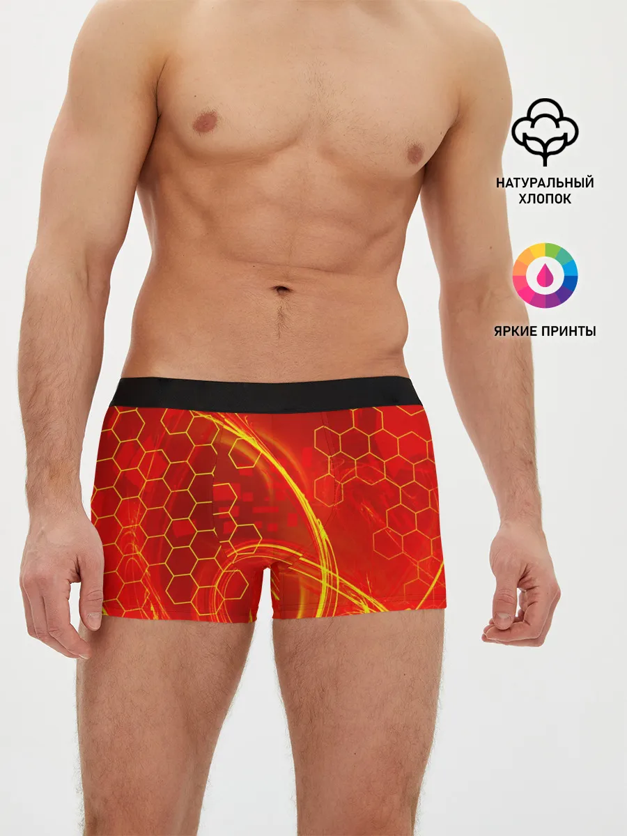 Мужские трусы боксеры / Неоновый Огонь