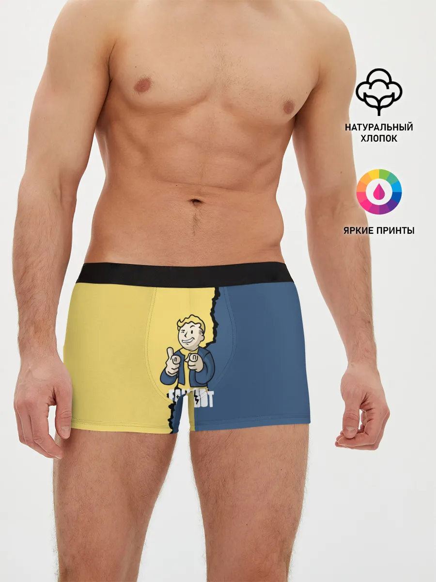 Мужские трусы боксеры / Fallout logo boy