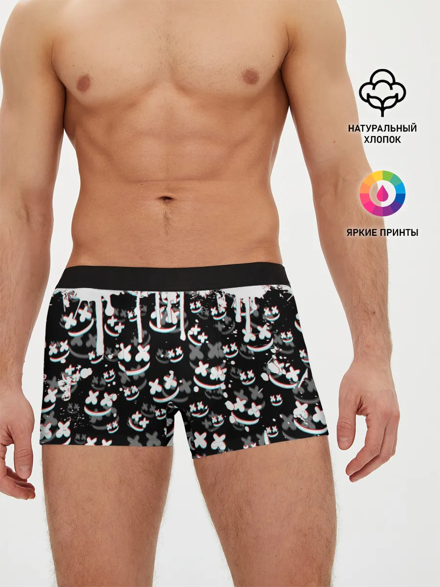Мужские трусы боксеры / MARSHMELLO GLITCH