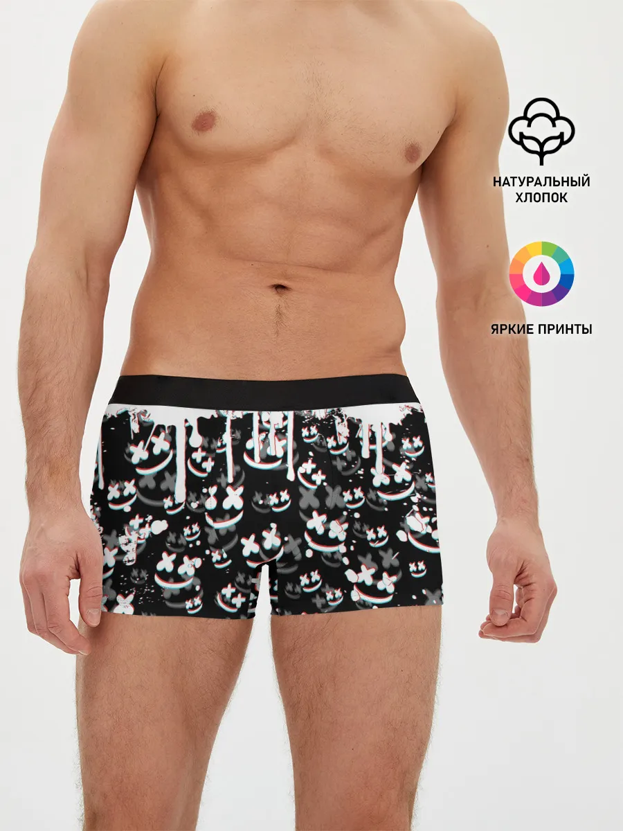 Мужские трусы боксеры / MARSHMELLO GLITCH