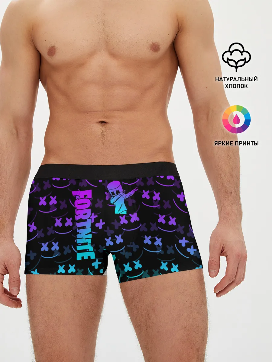 Мужские трусы боксеры / FORTNITE x MARSHMELLO | ФОРТНАЙТ
