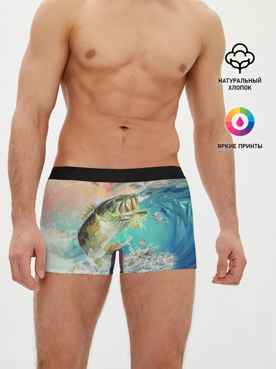 Мужские трусы боксеры / Клёвая Рыбалка