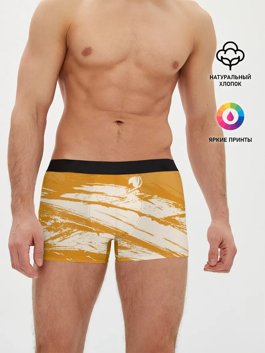 Мужские трусы боксеры / Хвост Феи оранжевые тона