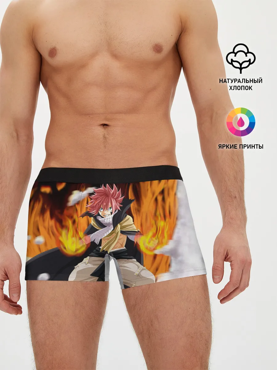 Мужские трусы боксеры / Fairy Tail воинственный Нацу
