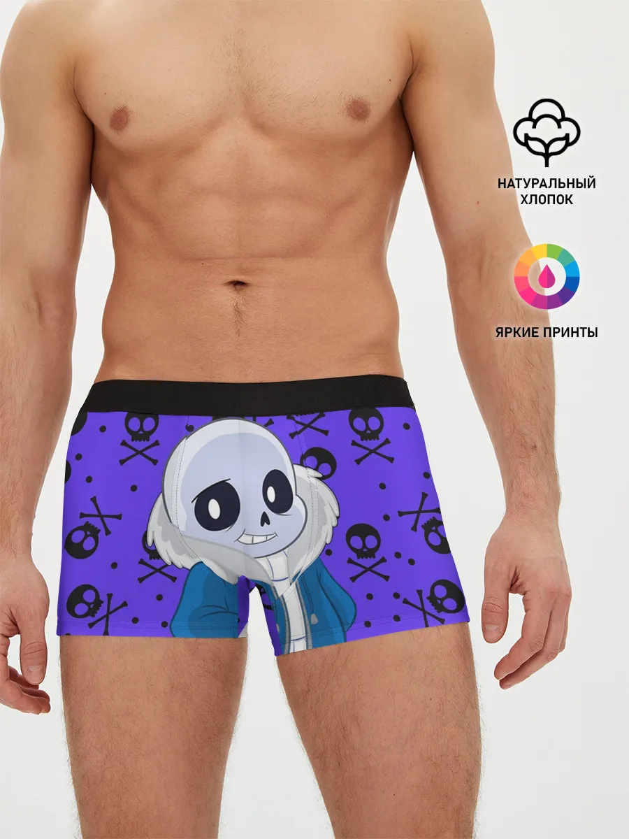 Мужские трусы боксеры / Санс | Undertale