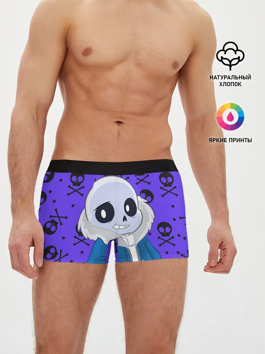 Мужские трусы боксеры / Санс | Undertale