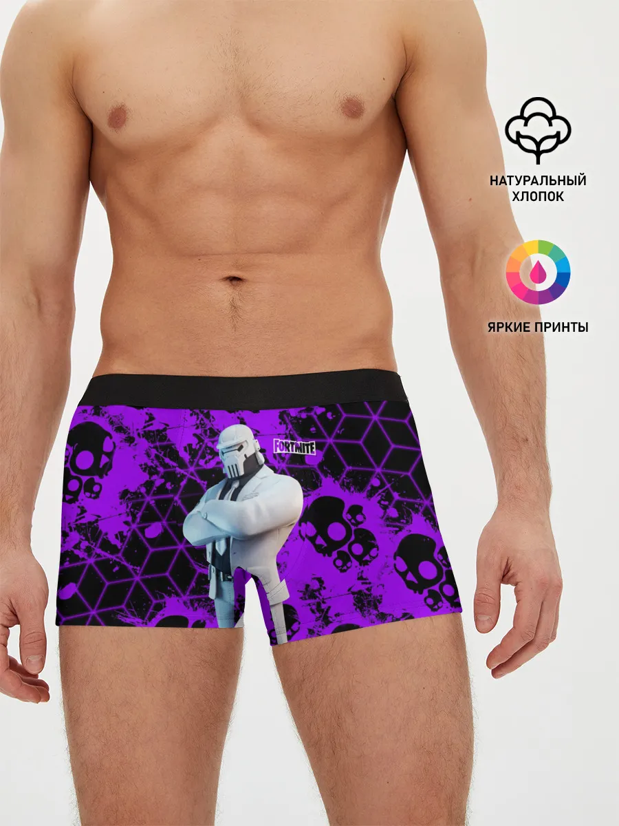 Мужские трусы боксеры / Fortnite | Skull
