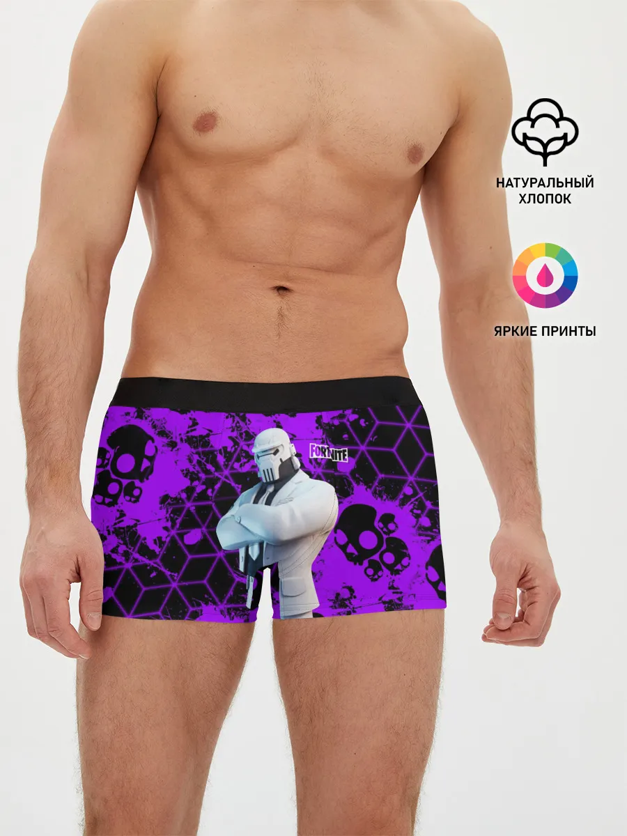 Мужские трусы боксеры / Fortnite | Skull