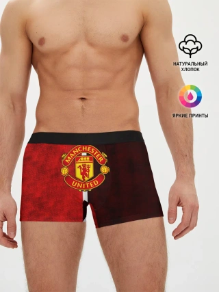 Мужские трусы боксеры / Манчестер Юнайтед 3D