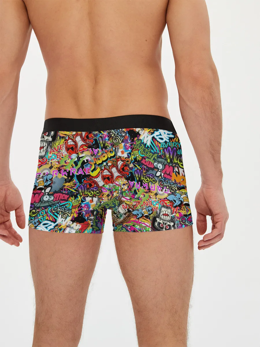 Мужские трусы боксеры / Граффити. Крейзи мьюзик