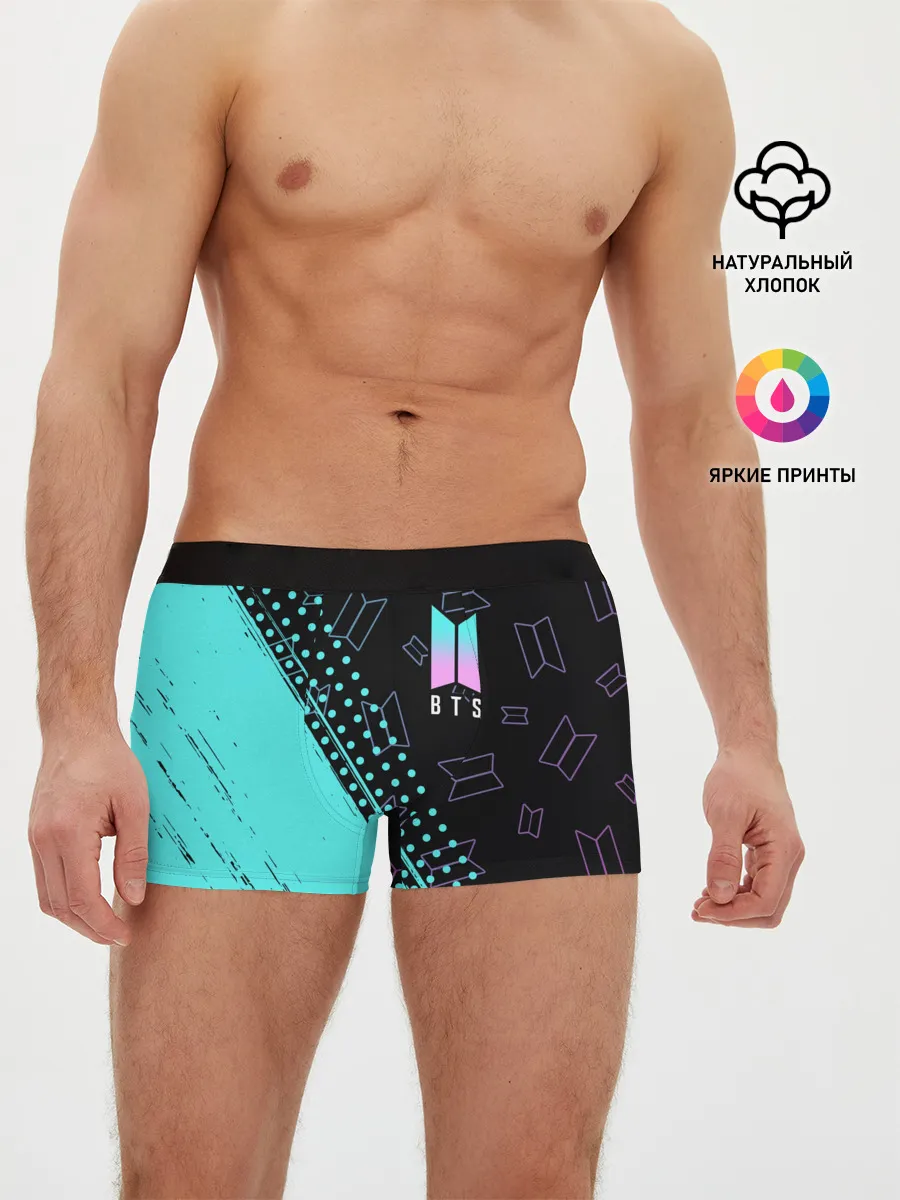 Мужские трусы боксеры / BTS / БТС