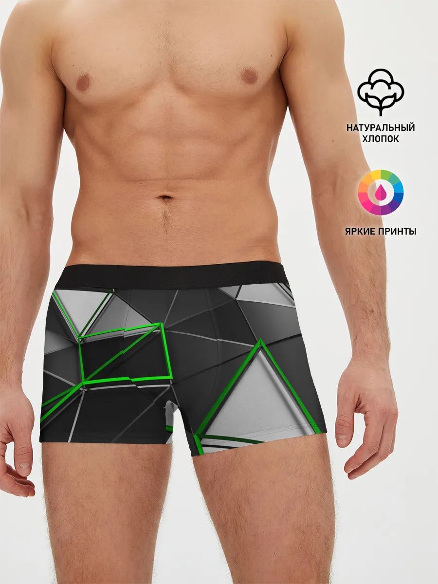 Мужские трусы боксеры / 3D полигон