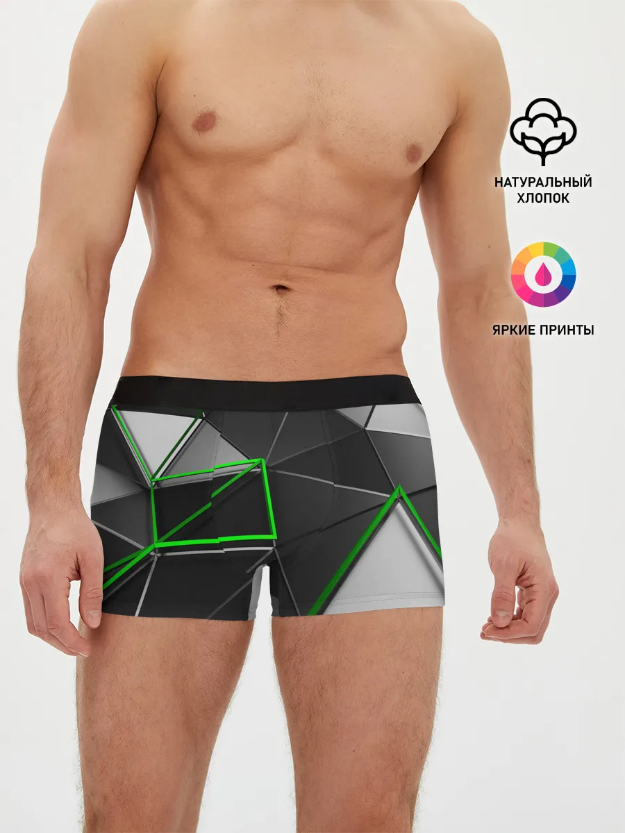 Мужские трусы боксеры / 3D полигон