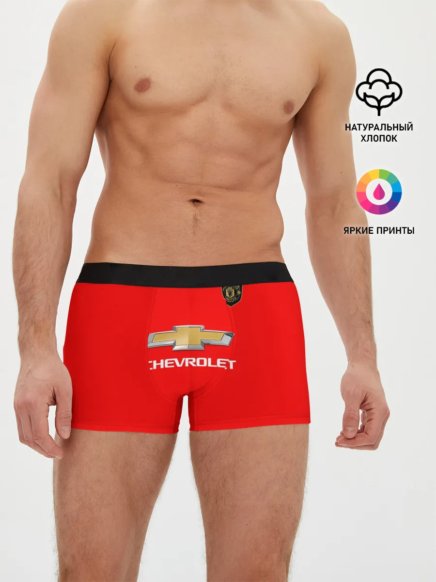 Мужские трусы боксеры / Манчестер Юнайтед форма 2020