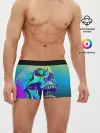 Мужские трусы боксеры / Neon skull
