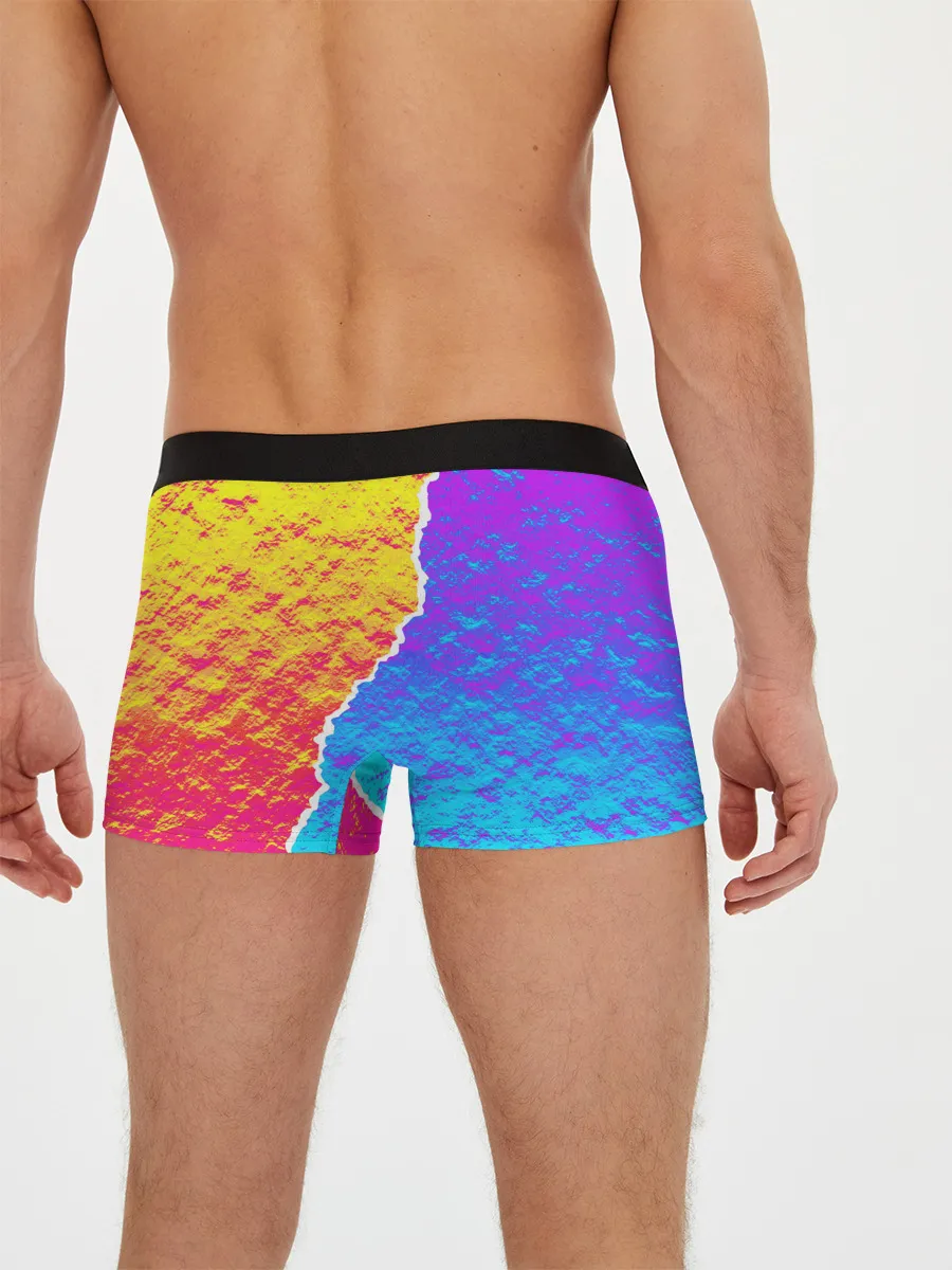 Мужские трусы боксеры / Цветные переливы