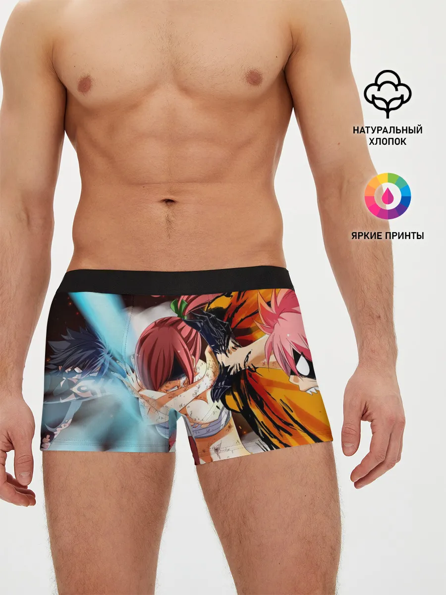 Мужские трусы боксеры / Нацу и Грей против Эльзы