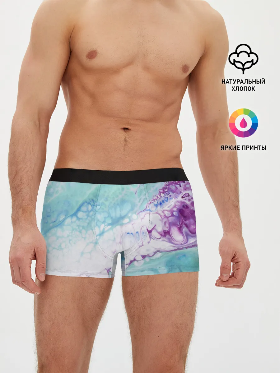 Мужские трусы боксеры / Цветная морская пена