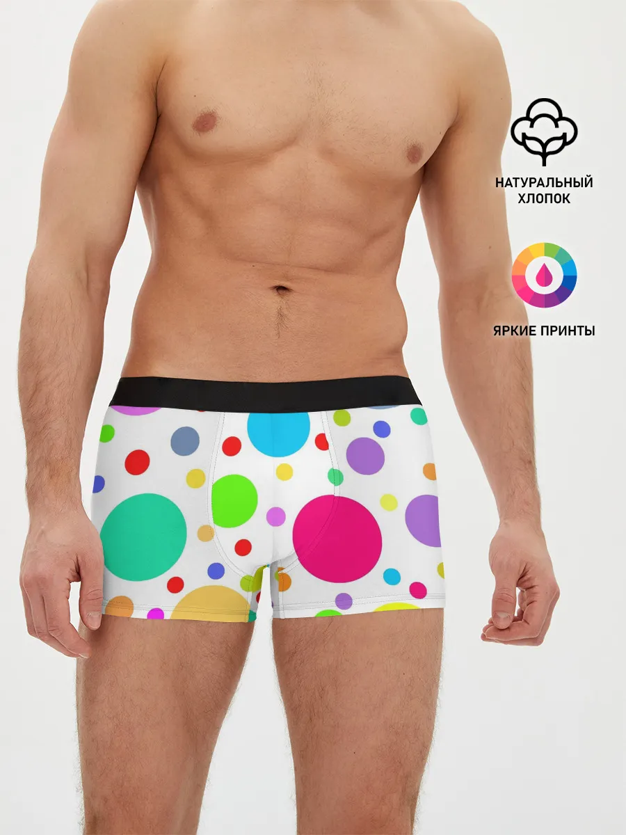 Мужские трусы боксеры / Polka dot