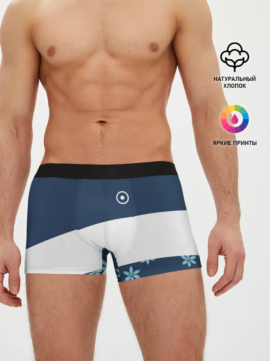 Мужские трусы боксеры / Стильная с цветами