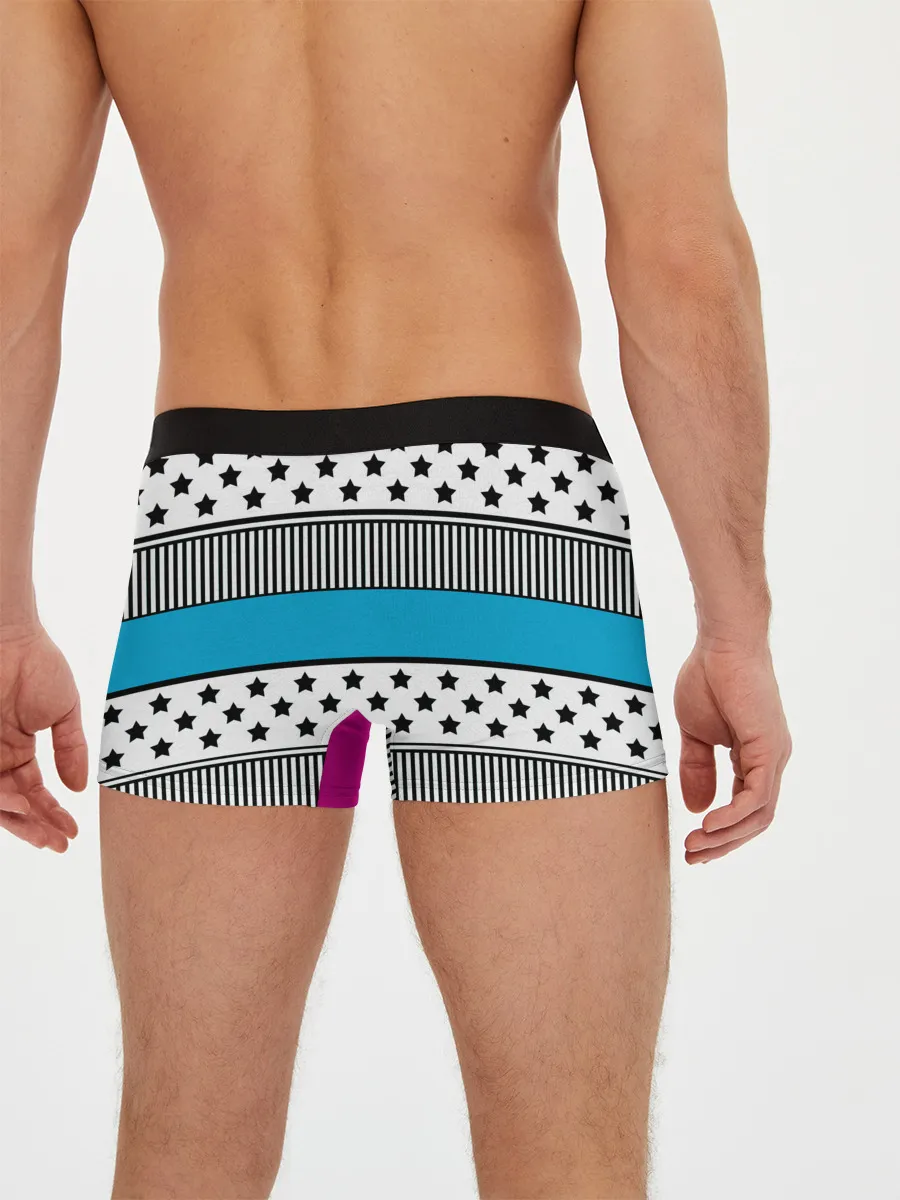 Мужские трусы боксеры / Молодежный современный узор