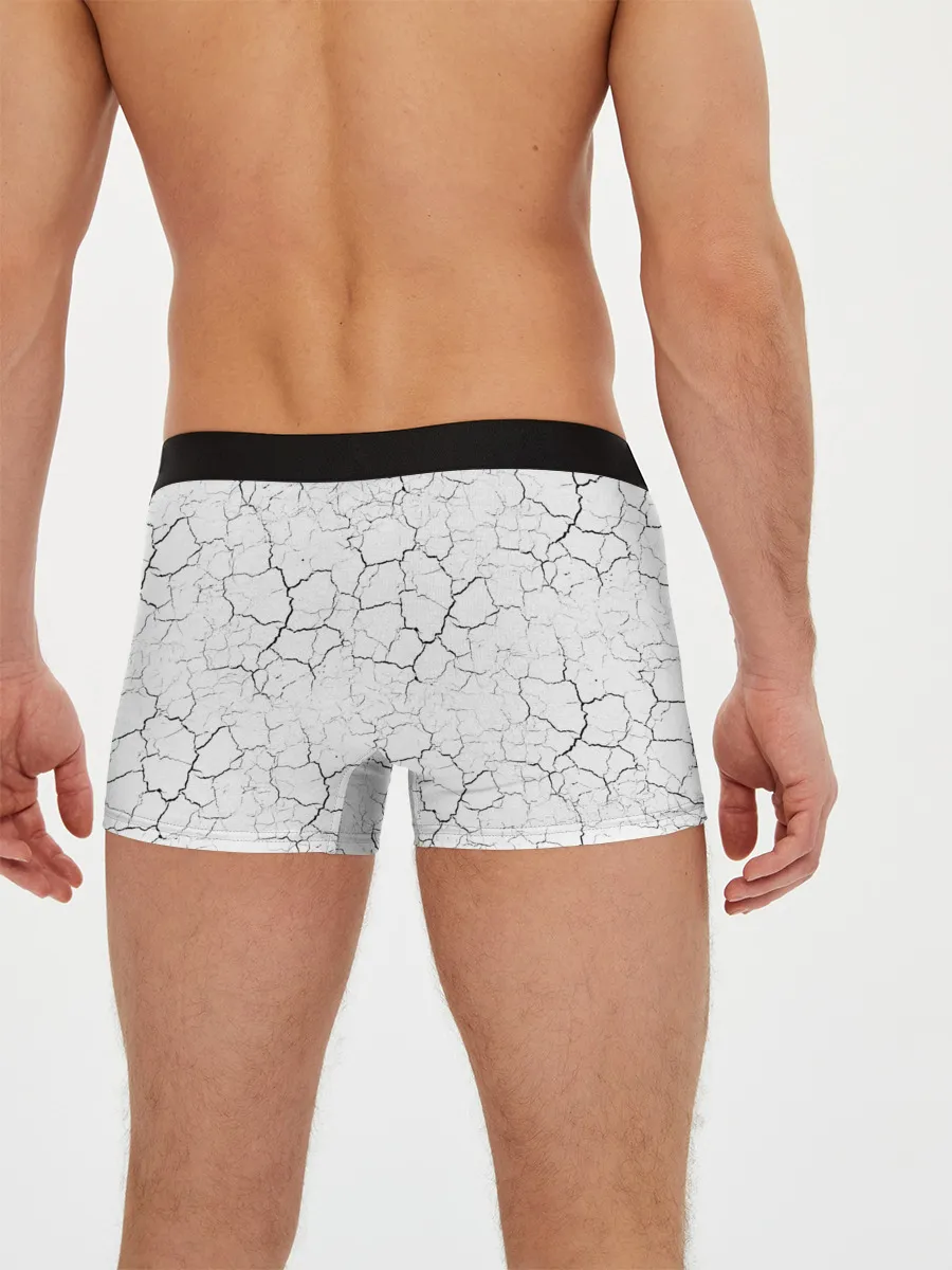 Мужские трусы боксеры / Сиреноголовый Трещины Надпись