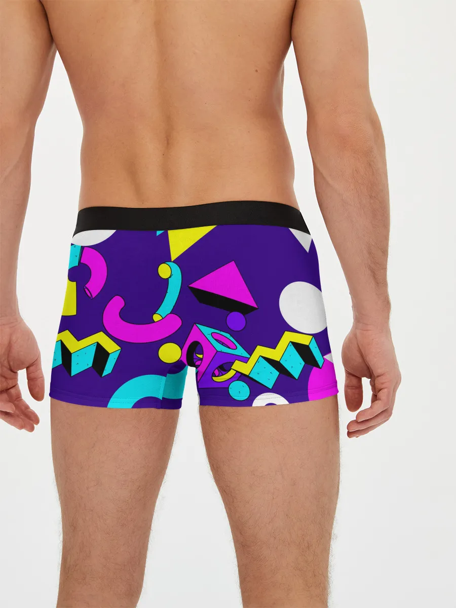 Мужские трусы боксеры / Геометрические фигуры