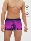 Мужские трусы боксеры / Сиреноголовый Пиксельный Город
