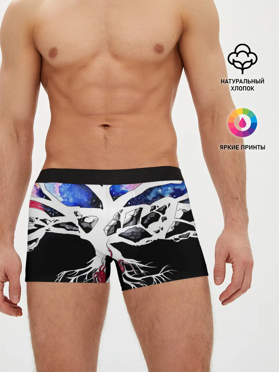 Мужские трусы боксеры / Звёздные сердца