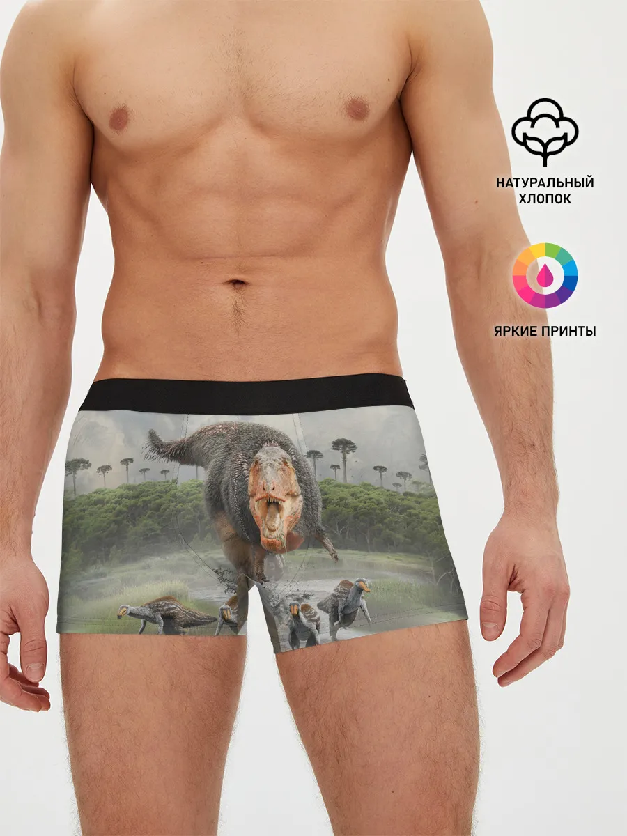 Мужские трусы боксеры / Т-Рекс | Динозавр | Dino