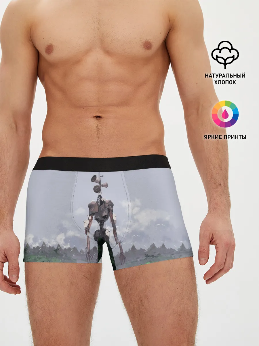 Мужские трусы боксеры / СИРЕНОГОЛОВЫЙ / ЛЕС