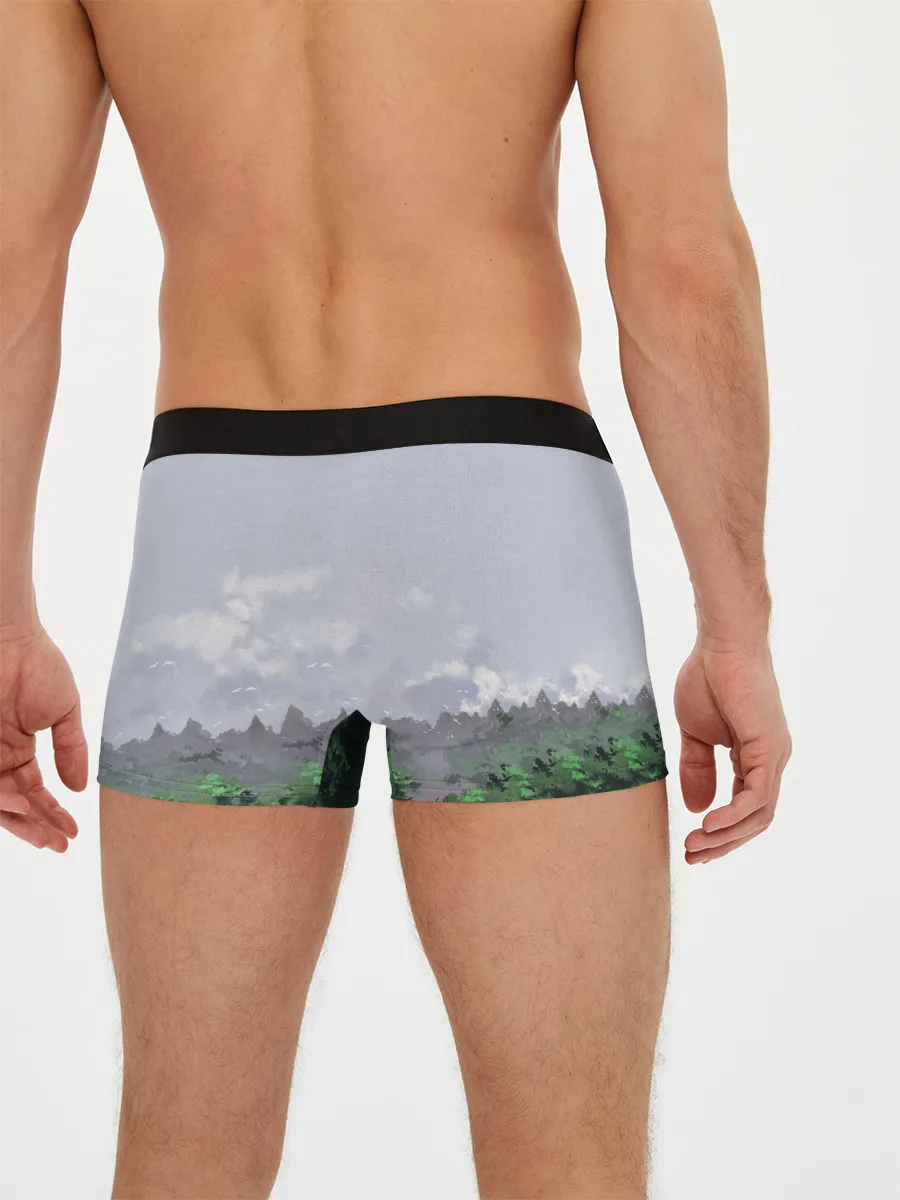 Мужские трусы боксеры / СИРЕНОГОЛОВЫЙ / ЛЕС