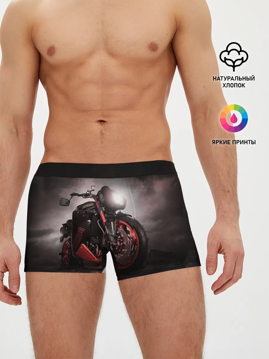 Мужские трусы боксеры / СУПЕРБАЙК
