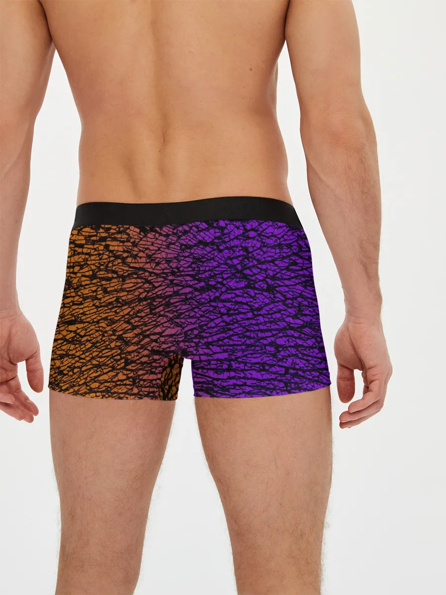 Мужские трусы боксеры / Градиентный разлом 3D | 3Д