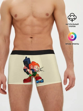 Мужские трусы боксеры / Пико с оружием