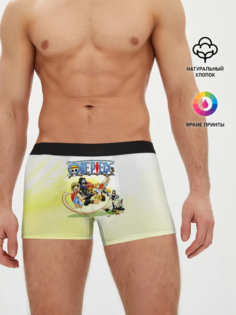 Мужские трусы боксеры / One Piece пираты Соломенной Шляпы