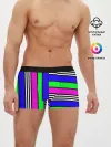 Мужские трусы боксеры / Полосатый яркий летний узор
