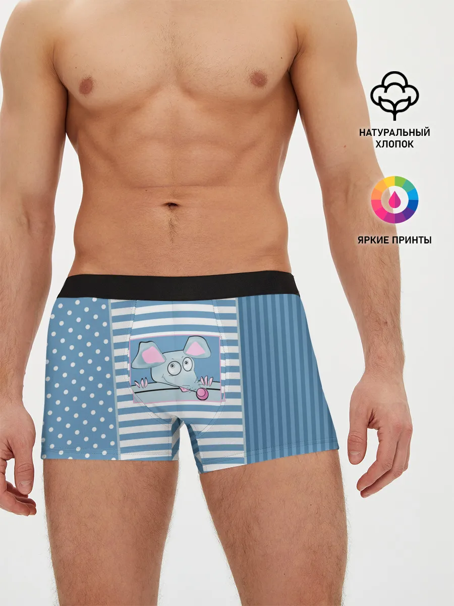 Мужские трусы боксеры / Веселая Мышь