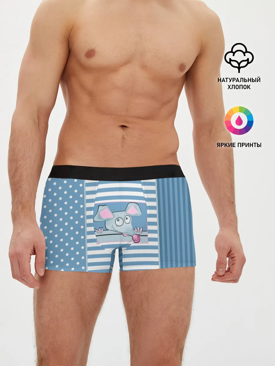 Мужские трусы боксеры / Веселая Мышь