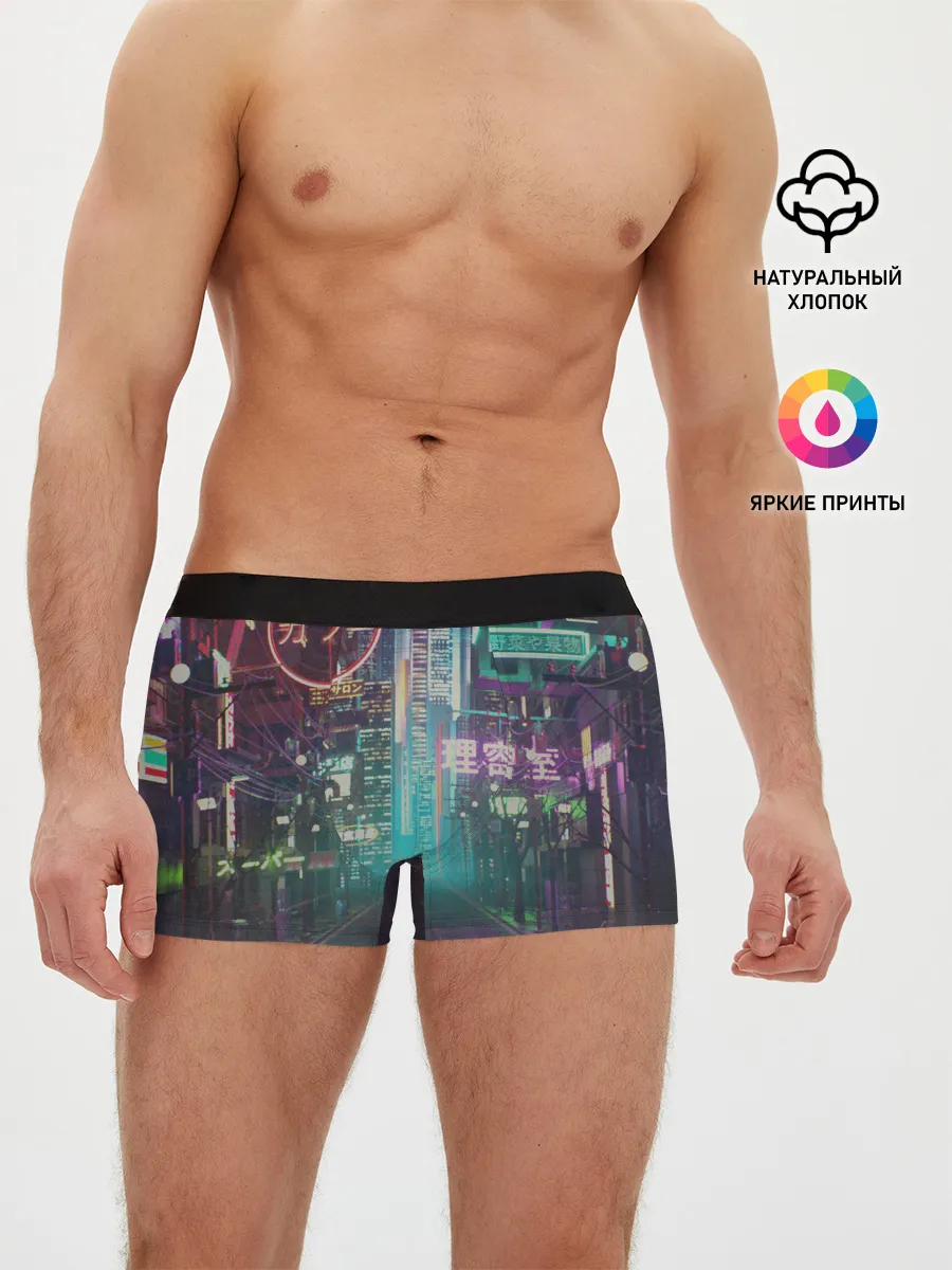 Мужские трусы боксеры / Neon Tokyo