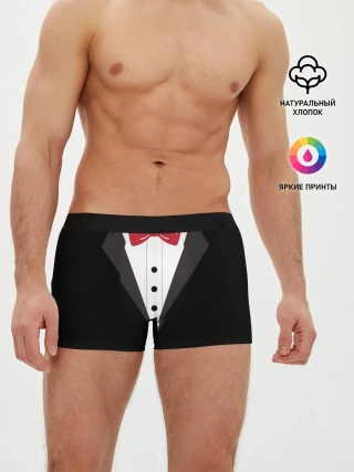 Мужские трусы боксеры / Смокинг