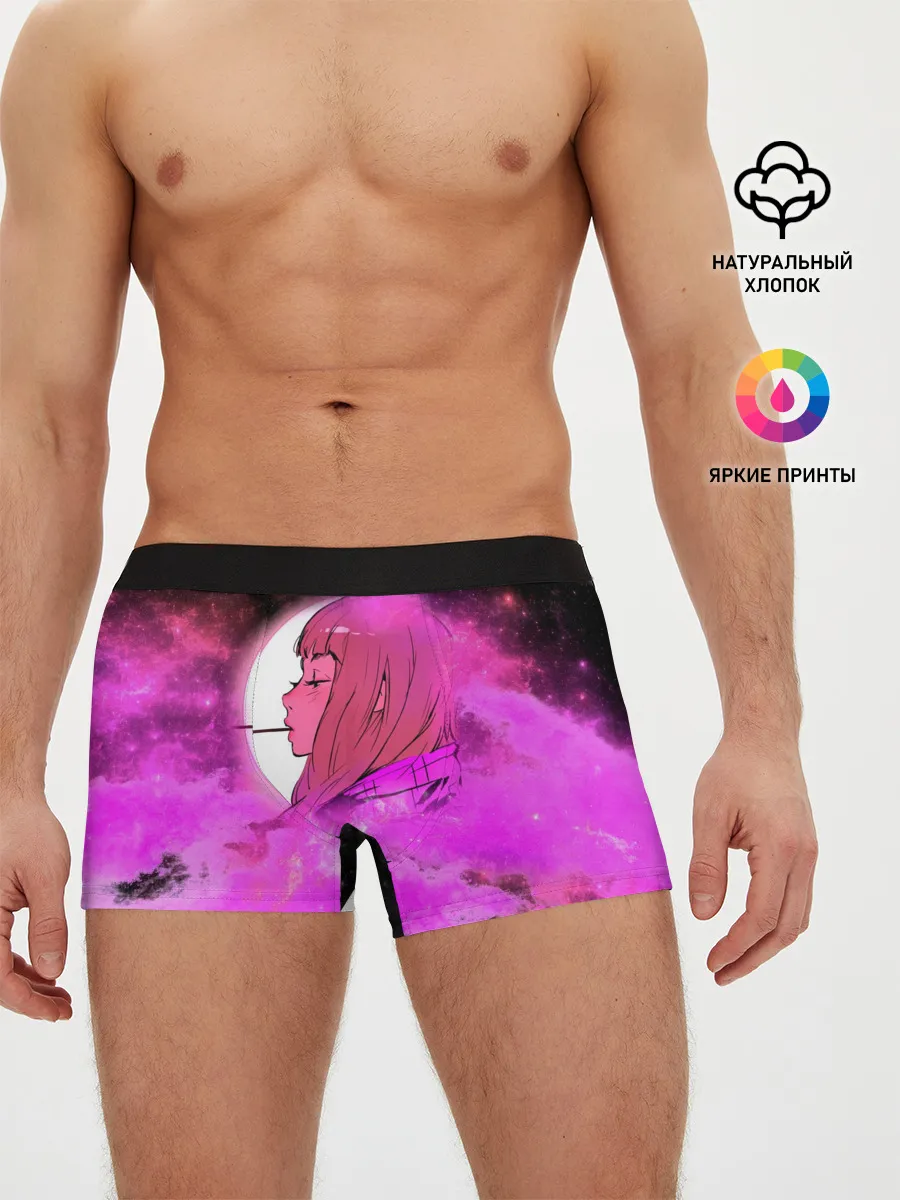 Мужские трусы боксеры / Аниме Девушка | Розовый Космос