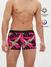Мужские трусы боксеры / Яркий абстрактный узор