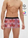 Мужские трусы боксеры / Розовый принт с бабочками