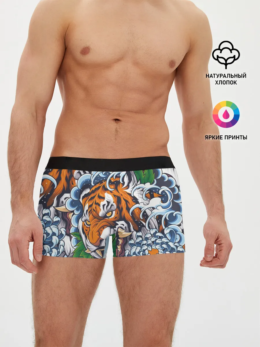 Мужские трусы боксеры / Тигр