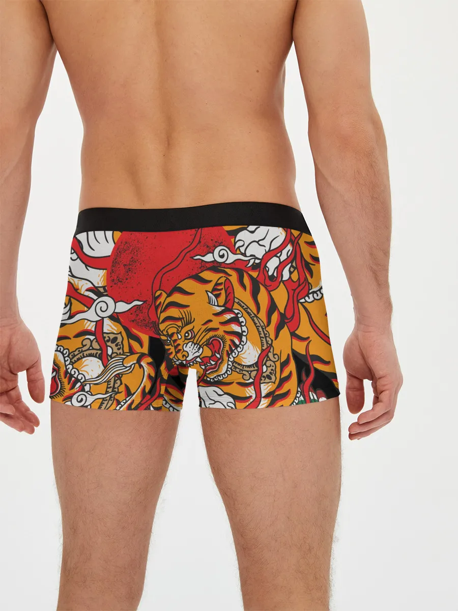 Мужские трусы боксеры / Самурайский тигр