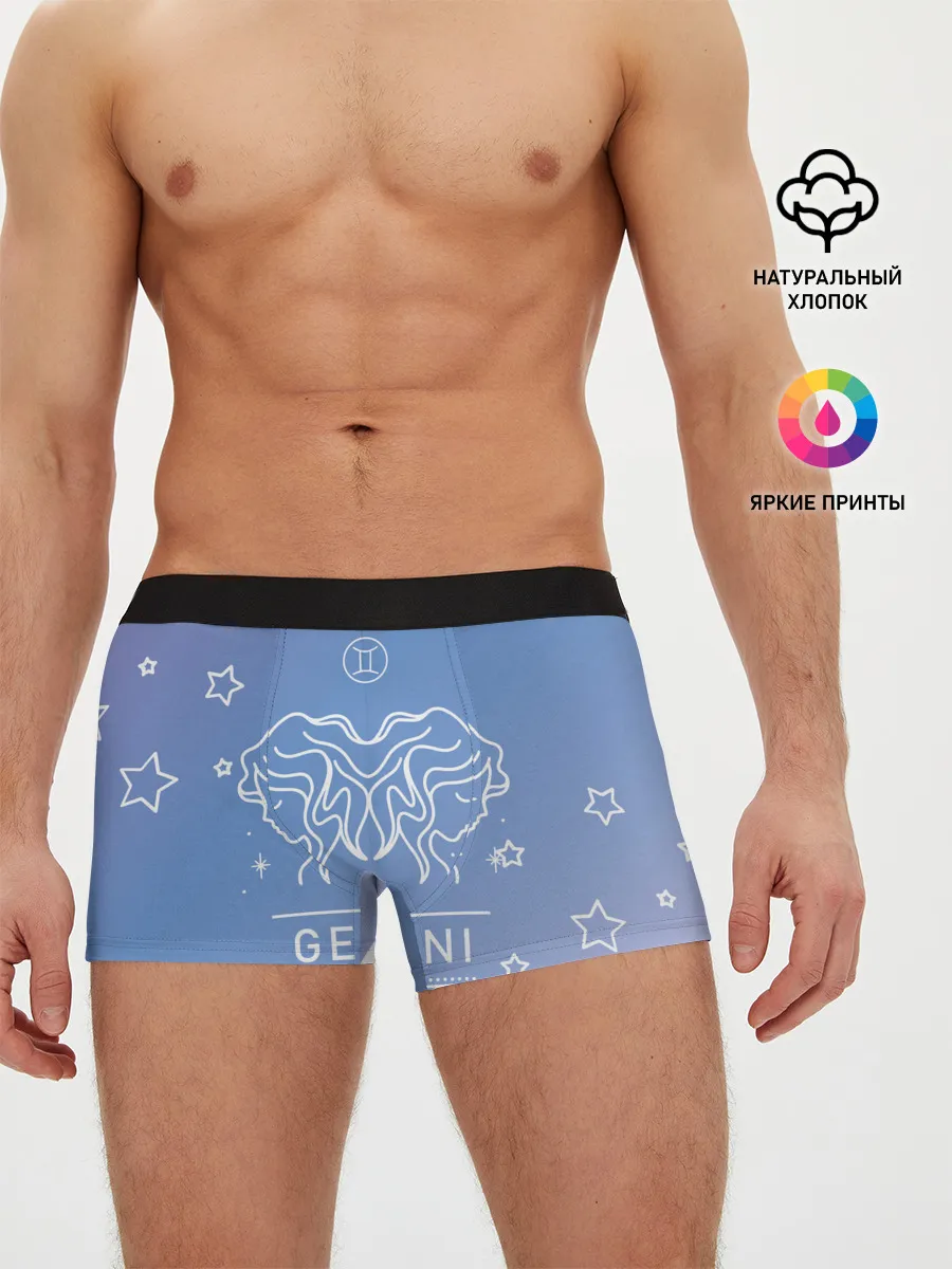 Мужские трусы боксеры / Знак Близнецы
