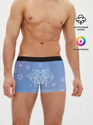 Мужские трусы боксеры / Знак Близнецы