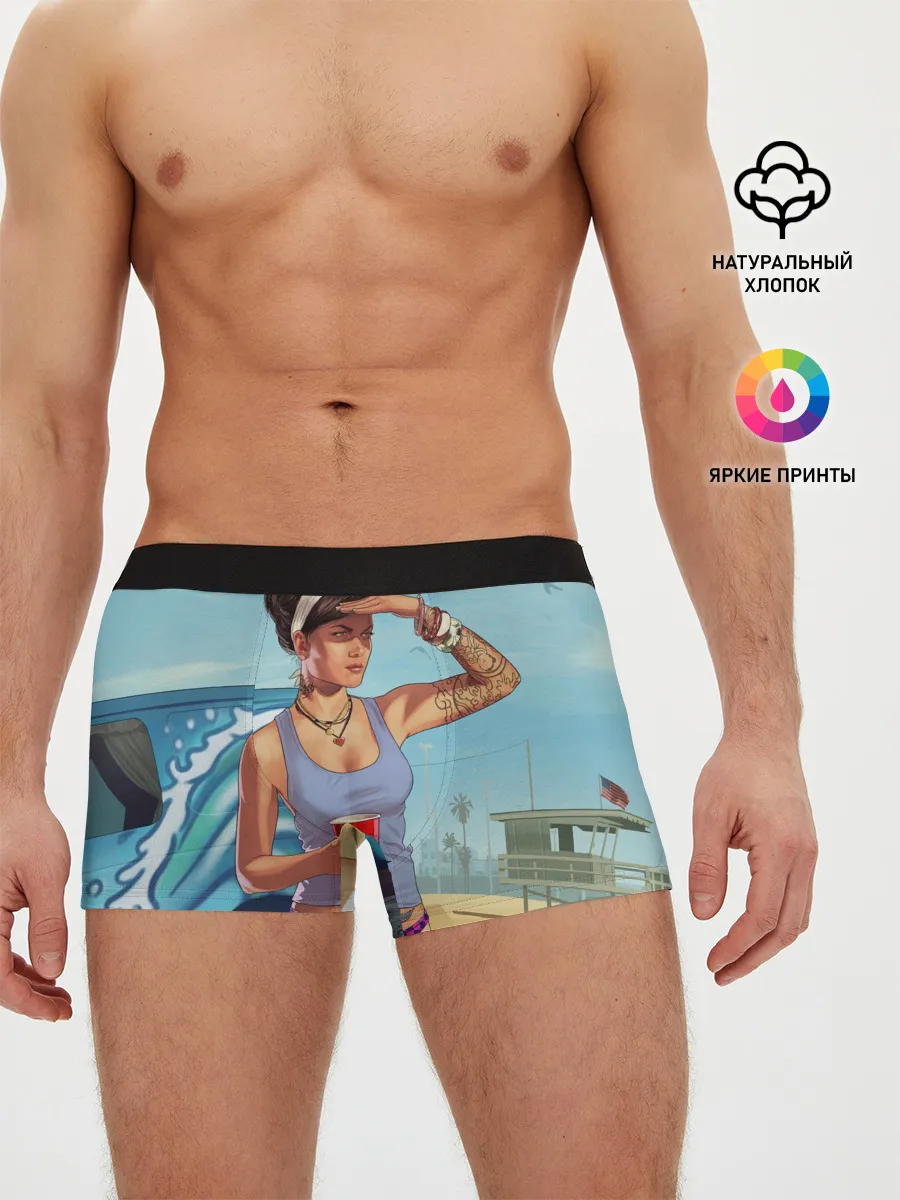 Мужские трусы боксеры / girl with coffee