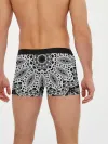Мужские трусы боксеры / Черно-белый орнамент